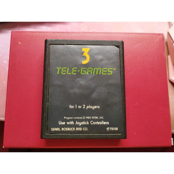 Dodger Cars(Dodge 'Em) for Atari 2600. Tested & Works. Vintage 1980. RARE - Picture 1 of 3